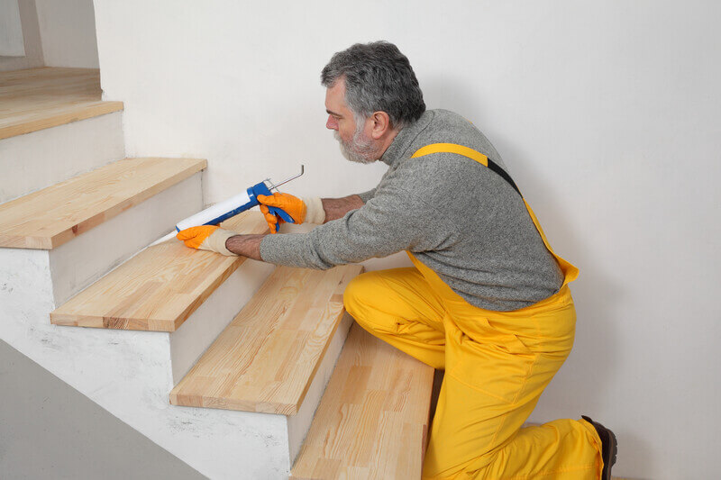 Contractor Installing Stairs