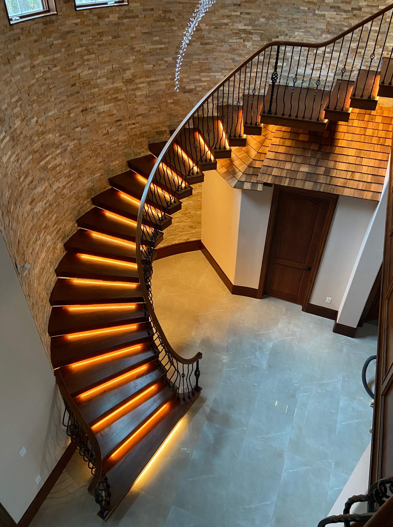 Stair Parts Project: Custom Circular Staircase with Floating Treads
