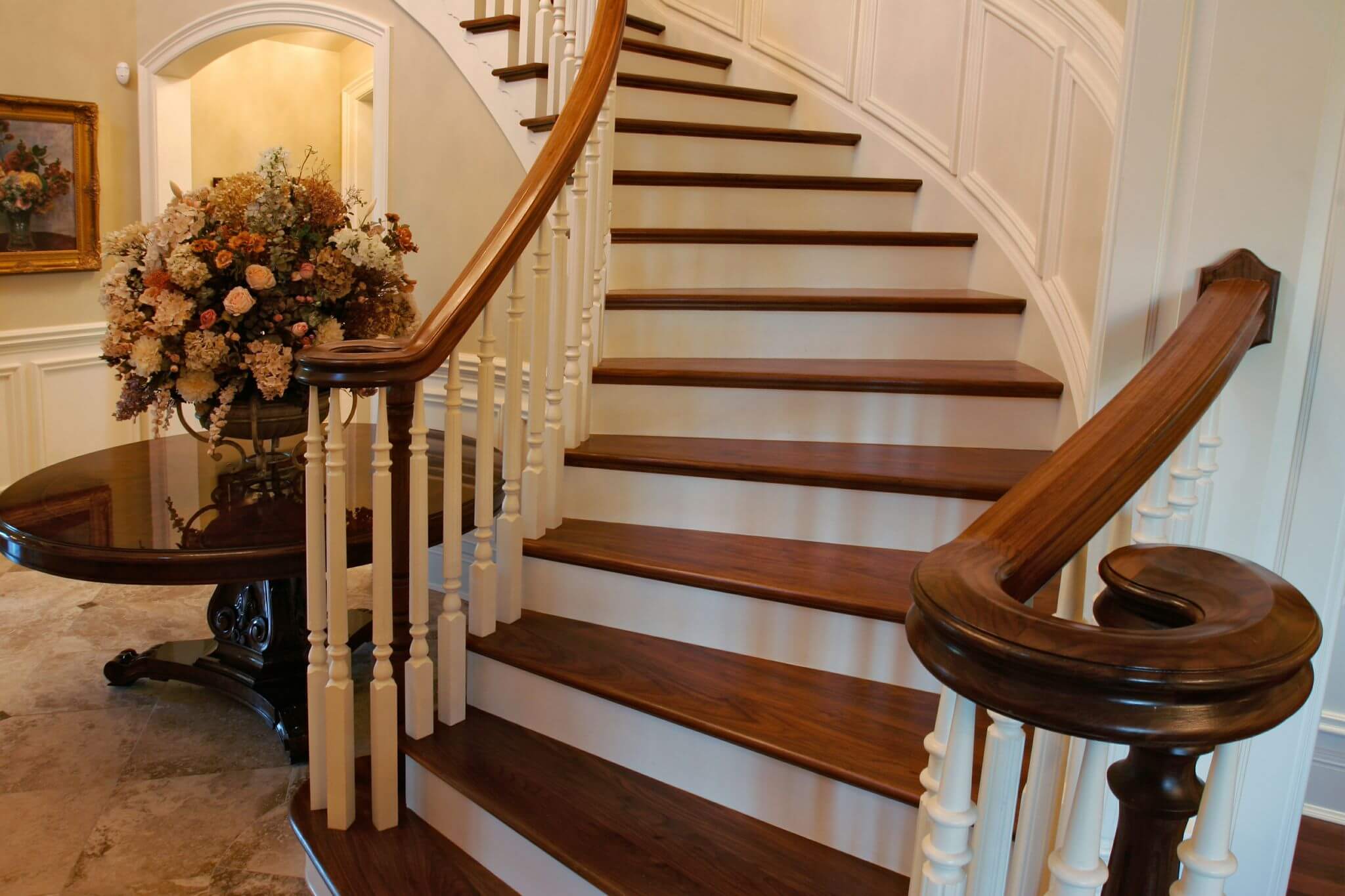 Wooden Staircase Makeover with Stair Parts