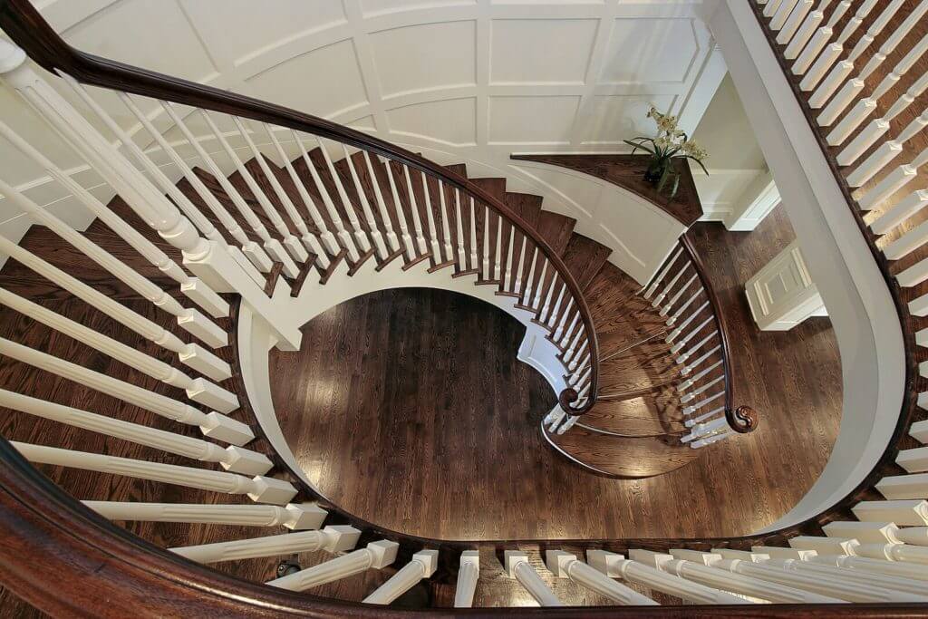 American Cherry Hardwood Stairs and Handrail