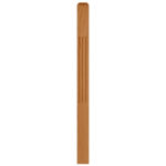 Fluted Square Alder Newel Post w/ Chamfered Top F4002