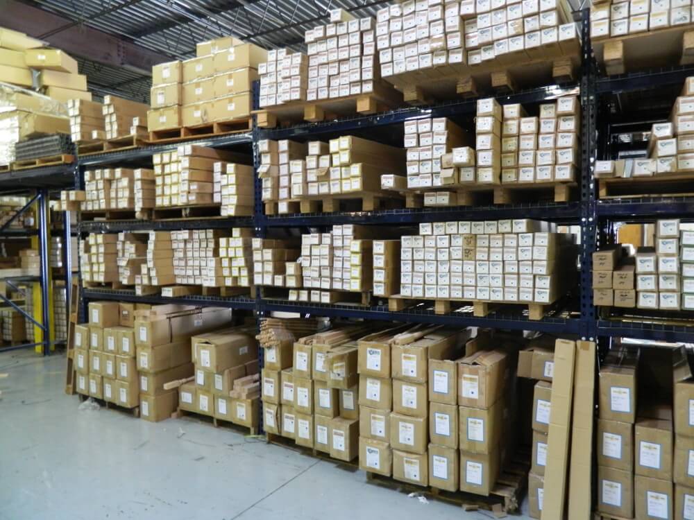 Warehouse of Wood Stair Parts in stock