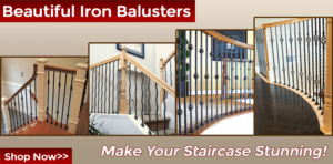 Iron Balusters for Staircase Handrails