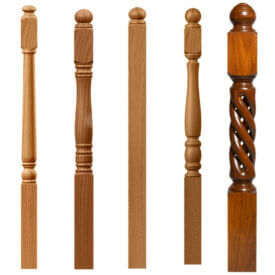 Wood Newel Posts for Stairs